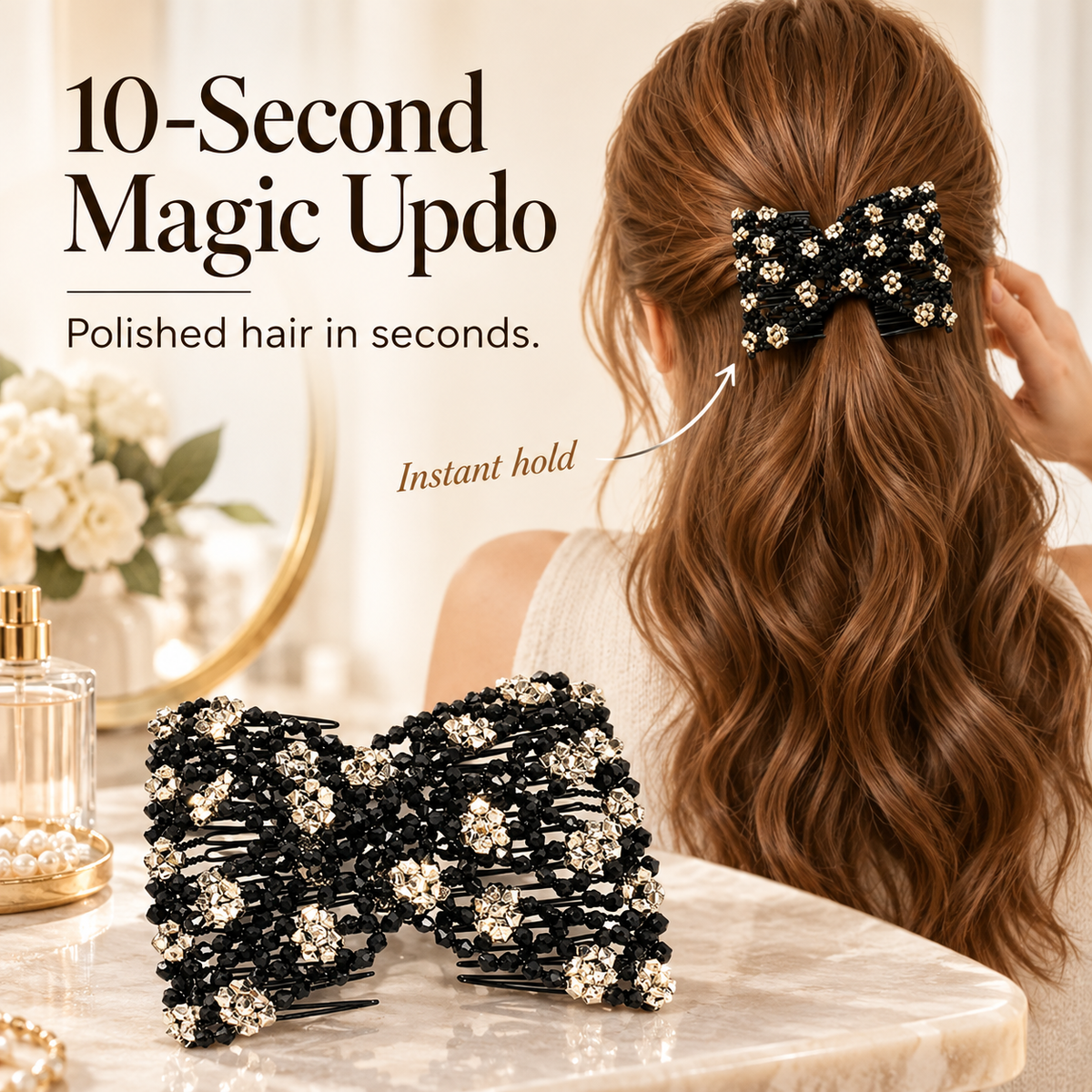 🪄 Stretchy Magic Hair Clip & Easy Bun Maker Hair Accessory