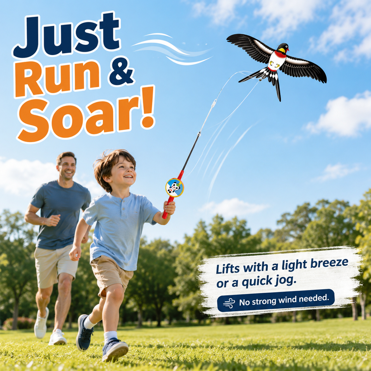 🦅 Flyaway Bird  Interactive Telescopic Micro-Kite Toy for Kids