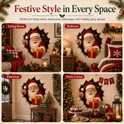 🔥Last Day 50% OFF-19.7'' Christmas Breaking Through the Wall Decal