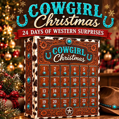 🤠24-Day Cowgirl Christmas Countdown Calendar