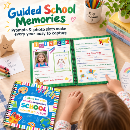 'Capture Every School Year: The Ultimate Kids Memory & Keepsake Book 📖'