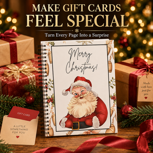 🎄Personalized Christmas Cash Holder Book – Creative Holiday Scavenger Hunt Gift 🎅