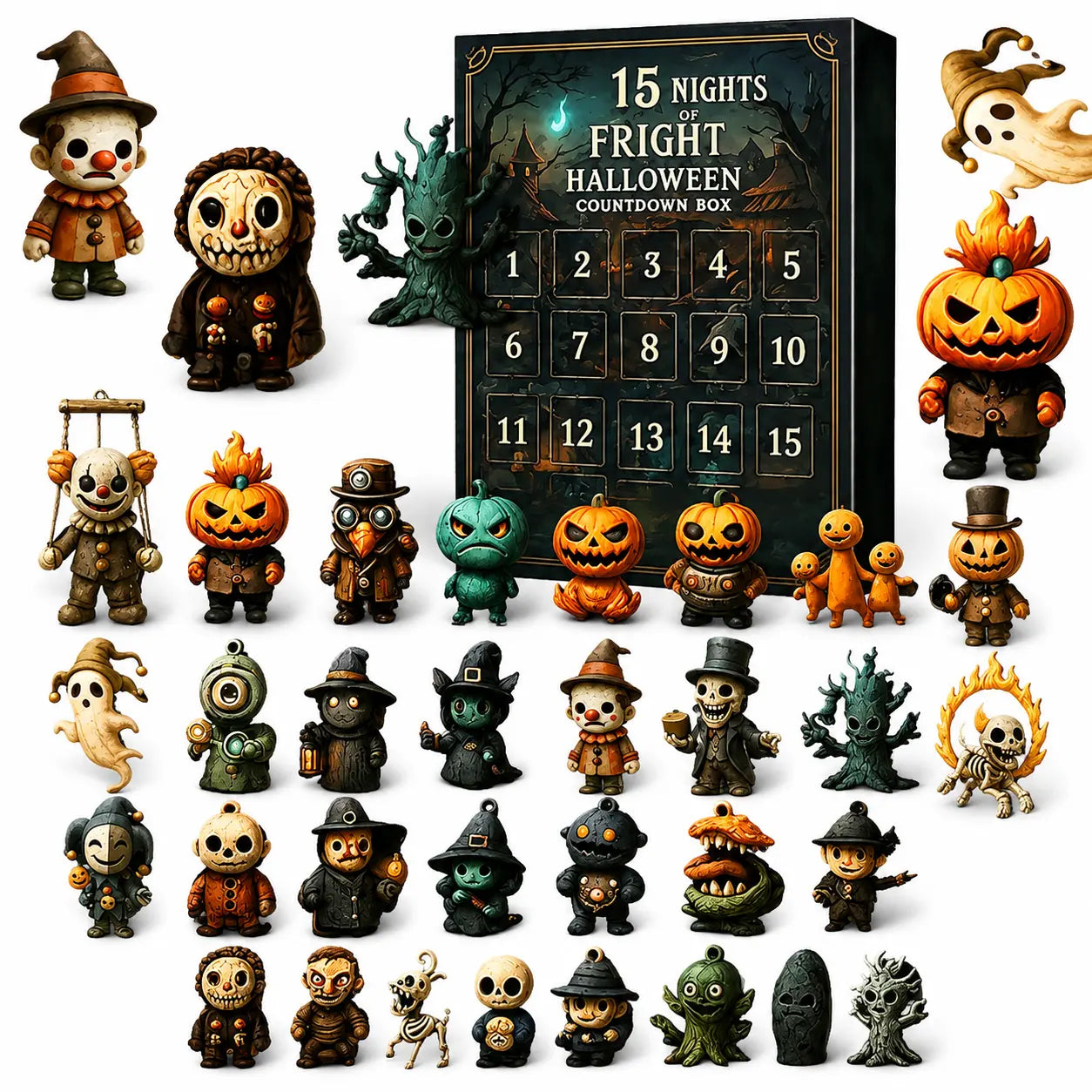 2026 Halloween Advent Calendar, 31-Day Blind Box Surprise Gift Set 🎃