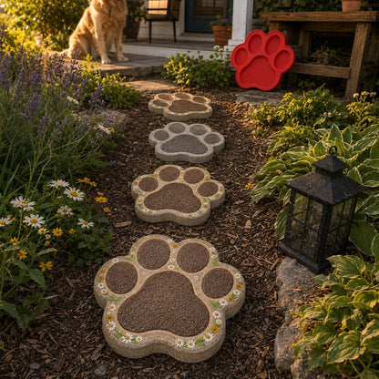 💥 LAST DAY 49% OFF – 🌿 Reusable Decorative Garden Stepping Stone Mold – Make Your Garden Truly One of a Kind