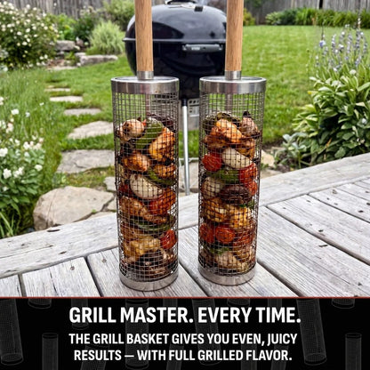 ROLLING GRILL BASKET
