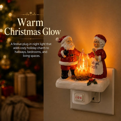 🎄 Santa & Mrs. Claus Christmas Plug-In Night Light
