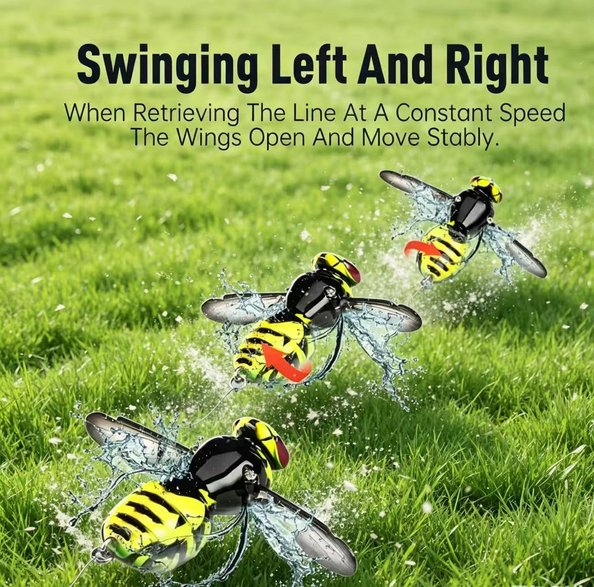 🔥 Last Day 49% OFF – 🐝 Bionic Wasp Topwater Lure That Triggers Explosive Strikes