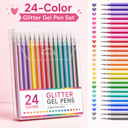 ✨ Sparkle Deal Vibrant Glitter Gel Pens for Coloring, Drawing & Creative Fun