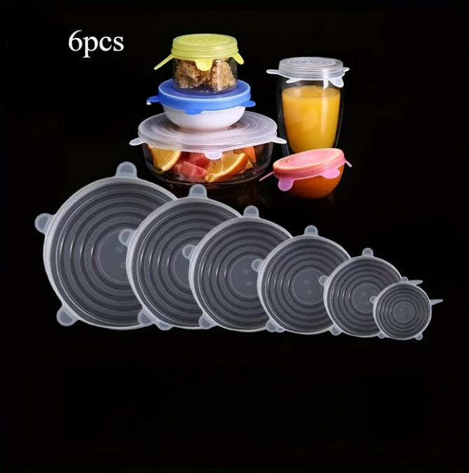🔥Adpartner Silicone Lids for Food Storage (6-Pack)