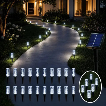Set of 20 LED Solar Garden Stake Lights