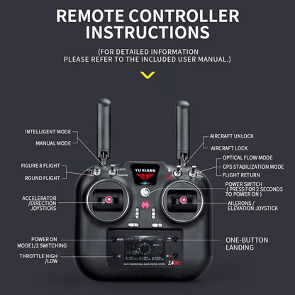 💯YU XIANG F11-S AH64 Apache RC Helicopter 1/32 2.4G 6CH RTF GPS Smart Version