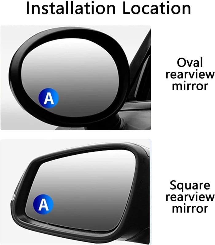 🔄 Car Blind Spot Mirror – See What Your Side Mirror Misses