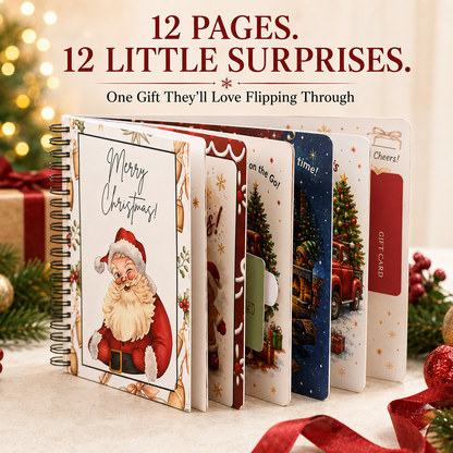 🎄Personalized Christmas Cash Holder Book – Creative Holiday Scavenger Hunt Gift 🎅