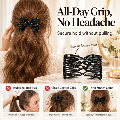 🪄 Stretchy Magic Hair Clip & Easy Bun Maker Hair Accessory