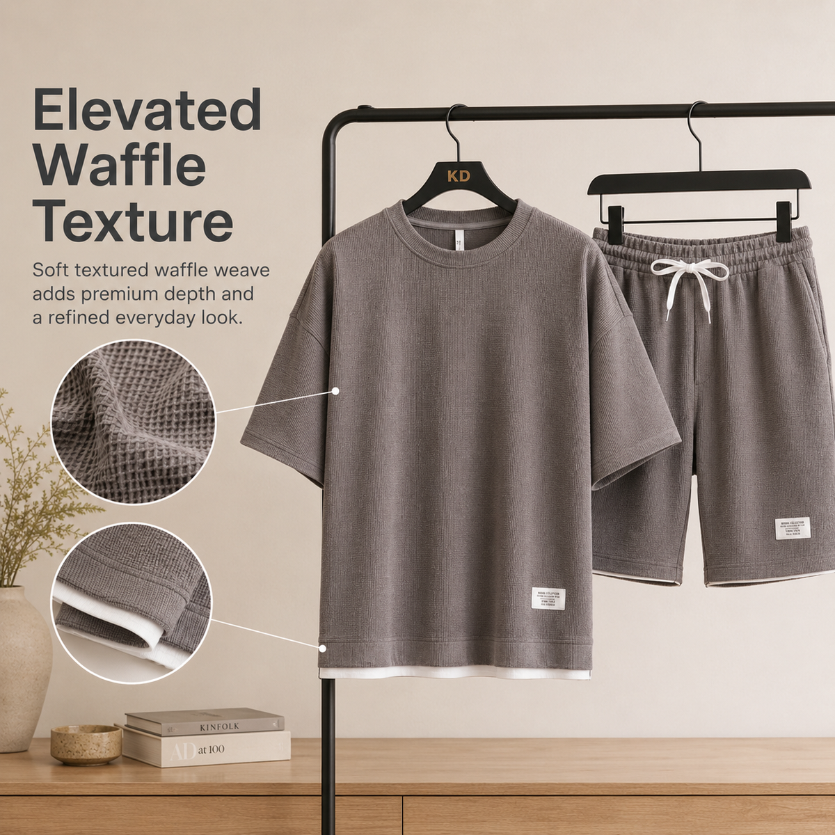Premium Waffle Knit Lounge Set