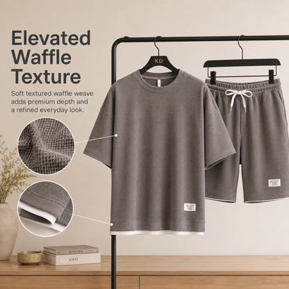 Premium Waffle Knit Lounge Set