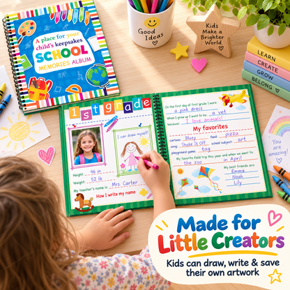 'Capture Every School Year: The Ultimate Kids Memory & Keepsake Book 📖'