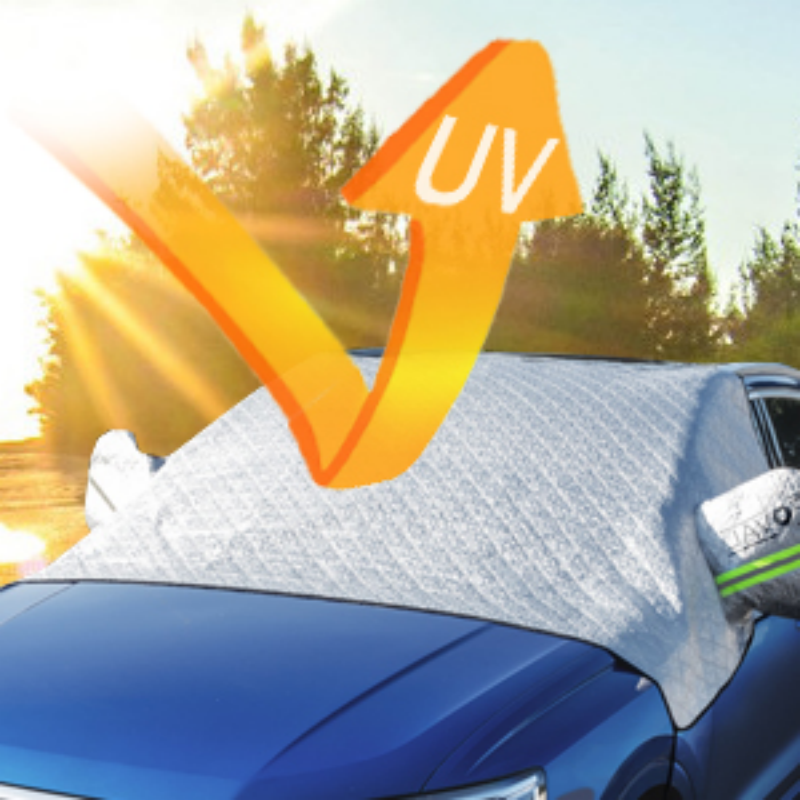 🚗Limited Time Promotion 50% OFF ✨ 4-Layer Magnetic Windshield Car Cover - Thermal Insulation & Frost Protection with Easy Installation ❄️🔗