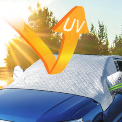 🚗Limited Time Promotion 50% OFF ✨ 4-Layer Magnetic Windshield Car Cover - Thermal Insulation & Frost Protection with Easy Installation ❄️🔗