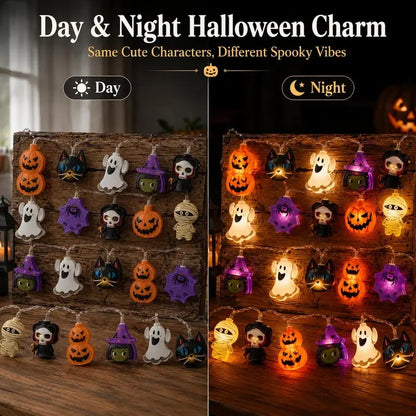 USB-Powered Pumpkin LED String Lights