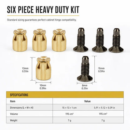 🔩 Heavy-Duty Cabinet Hinge Expansion Repair Kit | Fix Stripped & Loose Doors