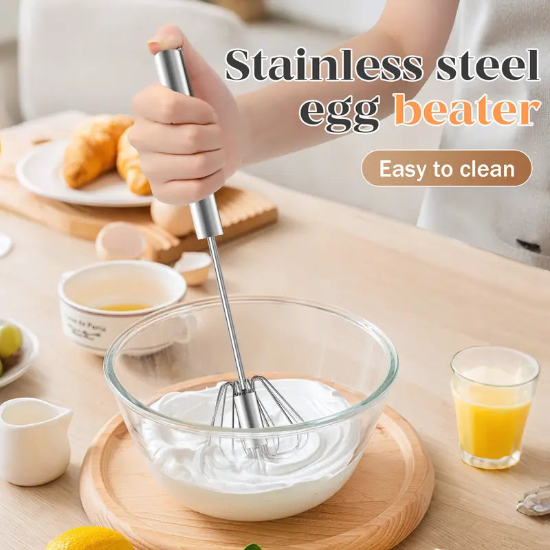 ⚡Buy 1 Get 1 Free⚡Semi-Automatic Rotary Egg Beater Push-Down Kitchen Whisk 🥚
