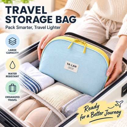 👝 Portable 3-in-1 Travel Underwear and Bra Organizer Bag