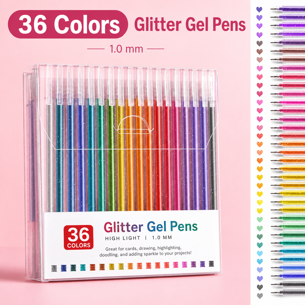 ✨ Sparkle Deal Vibrant Glitter Gel Pens for Coloring, Drawing & Creative Fun