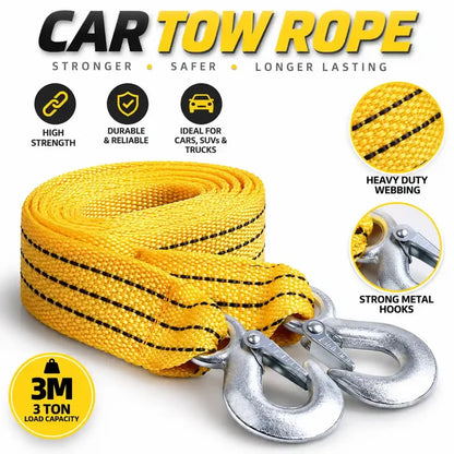 ✨Heavy Duty Emergency Vehicle Recovery Strap with Safety Shackles-🚙Road Rescue Essential for Car & SUV
