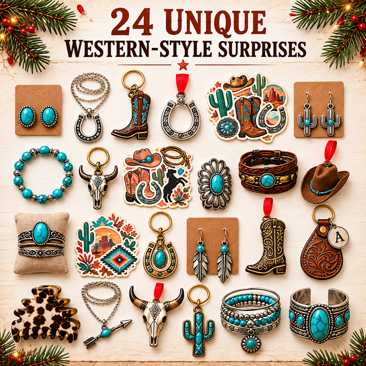 🤠24-Day Cowgirl Christmas Countdown Calendar