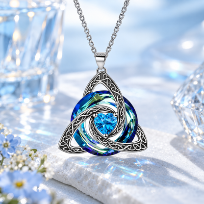 12-Month Birthstone Celtic Knot Necklace 💖