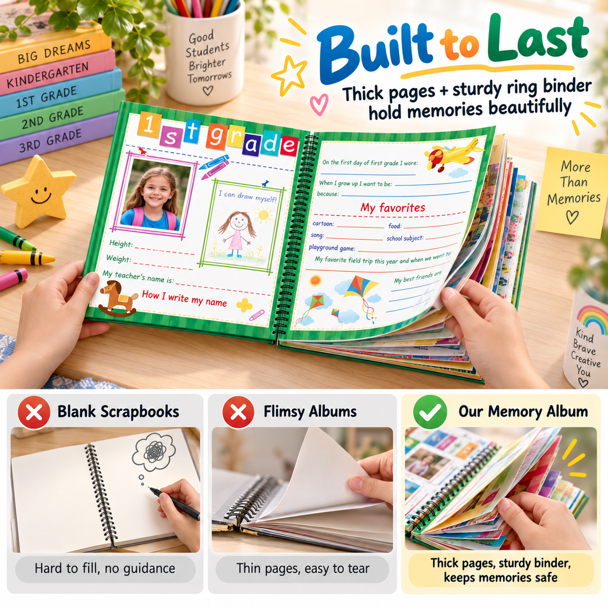 'Capture Every School Year: The Ultimate Kids Memory & Keepsake Book 📖'