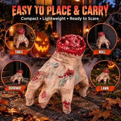 🎃Crawling Severed Hand Prop | Sound Activated Halloween Horror Decor👻