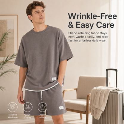 Premium Waffle Knit Lounge Set