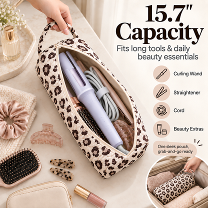Quilted Travel Hair Tool & Blow Dryer Organizer Bag 👜🔥