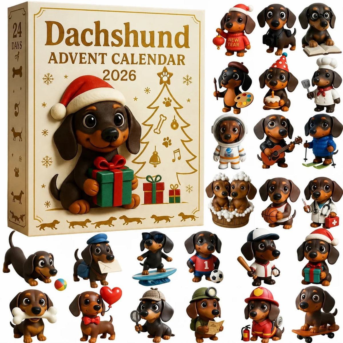 🐶 2026 Dachshund Advent Calendar 🎄🐾