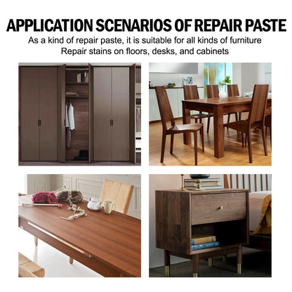 🟡🔧 10-Color Wood Furniture Repair Kit with Touch-Up Tools