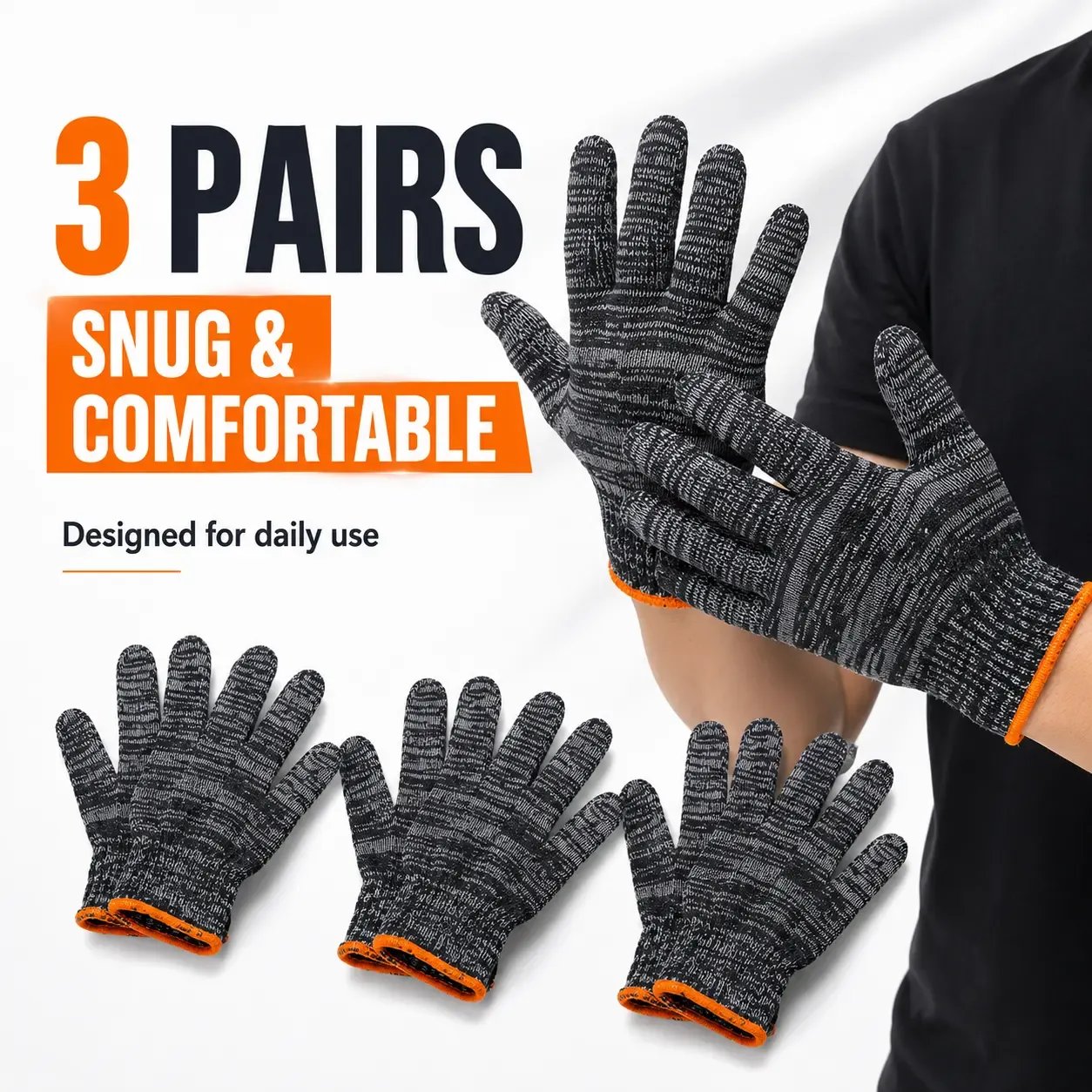🧤Gardening Gloves for Men & Women– Breathable Stretch Work Gloves with Reinforced Grip | Multi-Purpose Yard, Workshop Protection Gloves