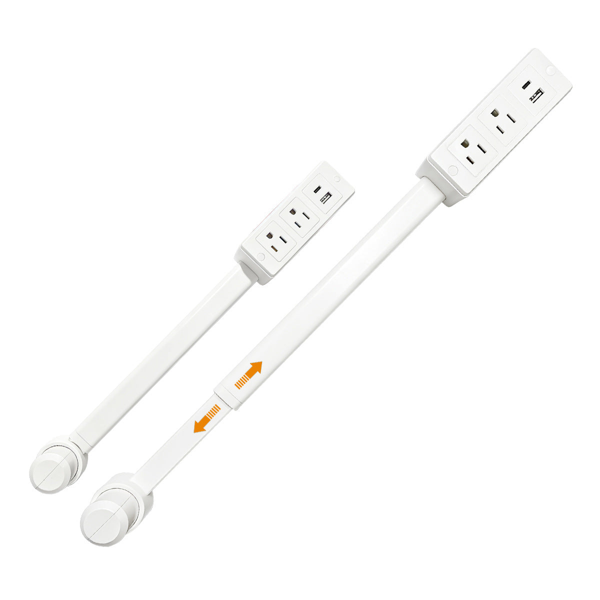 🔌 Extendable Outlet Extender with Rotating Base & USB-A/USB-C Charging