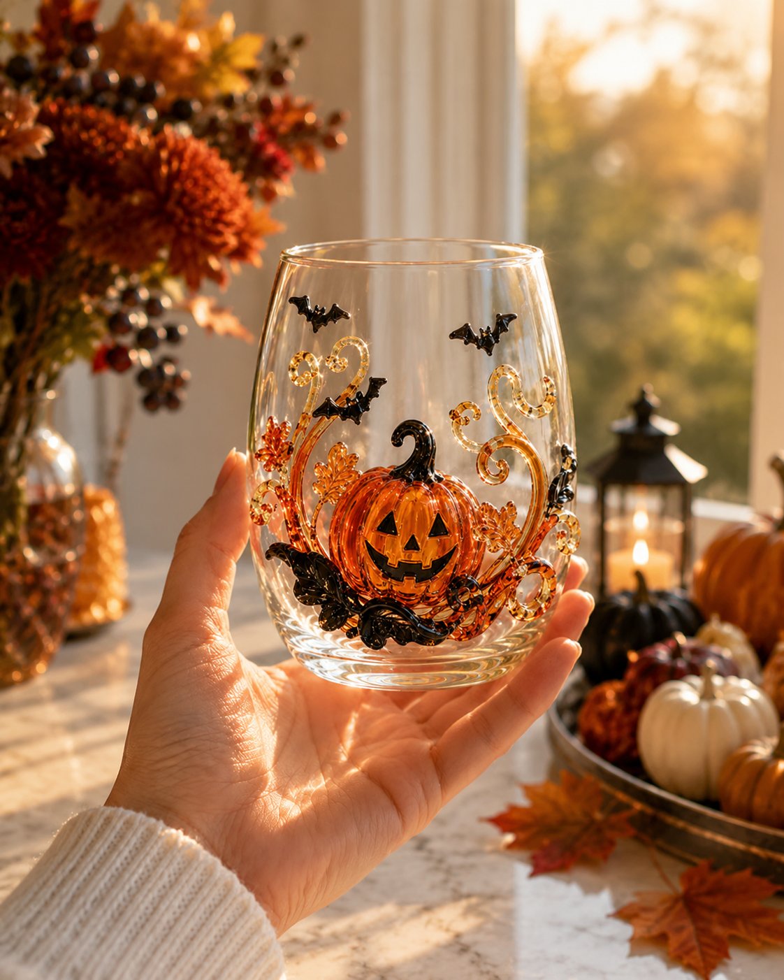👻🎃Halloween Wine Glass Collection Gift Box Set