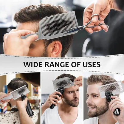 🔥 Limited-Time 49% OFF✂️ 4-Piece Home Haircut Guide Kit | Adjustable Silicone Clipper Band for Fades & Edge