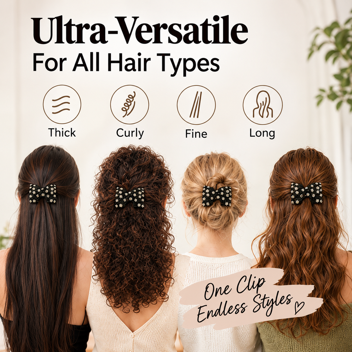 🪄 Stretchy Magic Hair Clip & Easy Bun Maker Hair Accessory