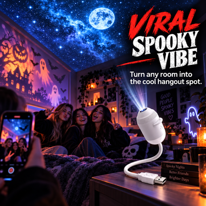 Halloween Horror Atmosphere & Galaxy Star Projector 🎃