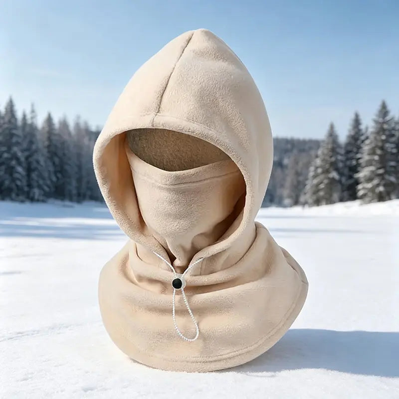 🥶 Fleece Balaclava Hood – 3-in-1 Winter Face Mask Hat For Skiing, Cycling & Outdoor Adventures