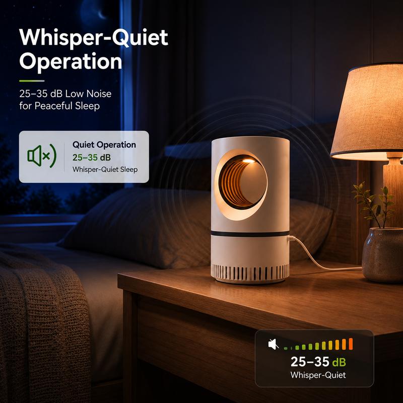Chemical Free Safe for Kids Pets, Indoor Bedroom Mosquito Killer