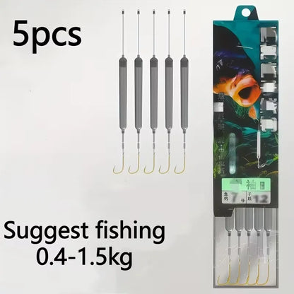 🎣 Pre-Tied Off Bottom Fishing Rig | Anti-Snag Floating Bottom Hook Leaders