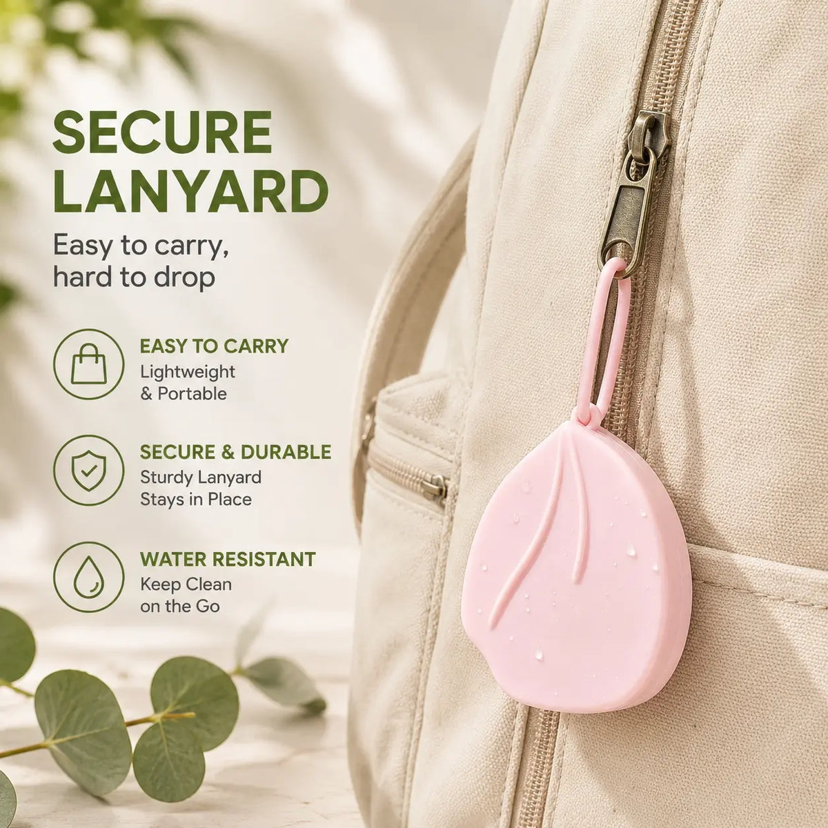 Cute Peach-Shaped Portable Soap Sheet Holder, Double-Layer Travel Soap Case ✅