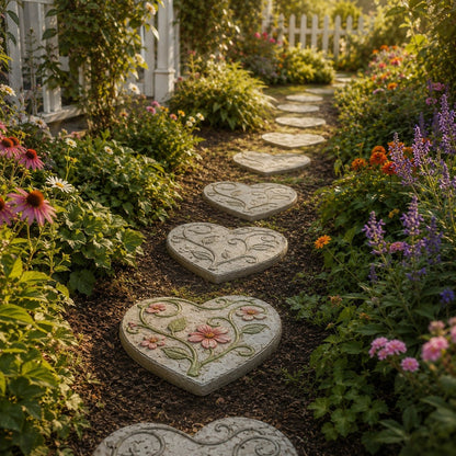 💥 LAST DAY 49% OFF – 🌿 Reusable Decorative Garden Stepping Stone Mold – Make Your Garden Truly One of a Kind