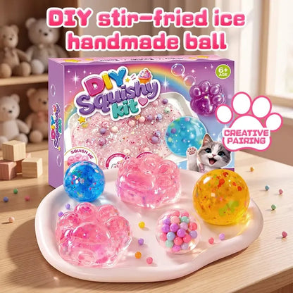 2026 Hot Sale🐾 Kawaii DIY Cat Paw Kit – Super Soft Squishy Craft for Creative & Sensory Fun