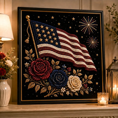 Anniversary Pearl Art Kit – Stars & Stripes Skyline Limited Edition - This product is a materials kit, not a finished product.